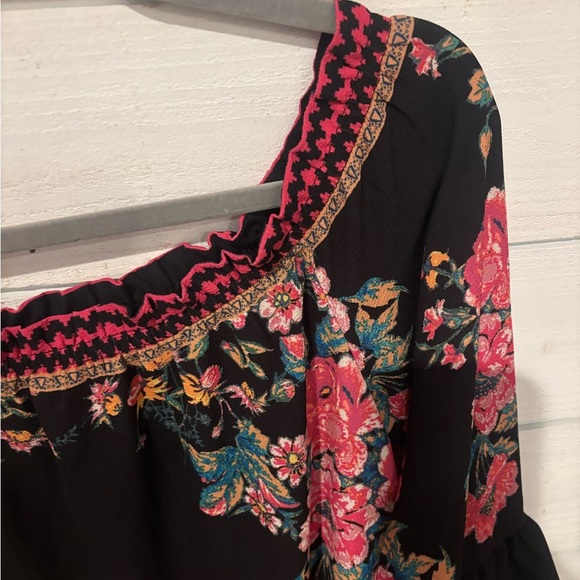 Flying Tomato Floral Black and Pink Women's Dress in size Small - Picture 15 of 15